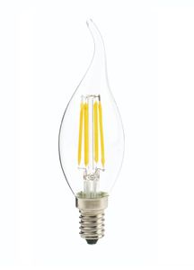 נר טיפה W.L E14 6W FILAMENT LED שקוף