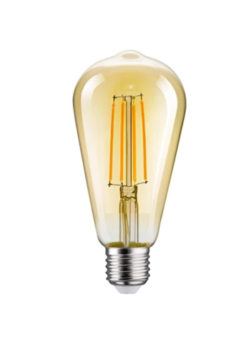ליבון אגסי W.L E27 8W FILAMENT LED ST64 **מוזהב**