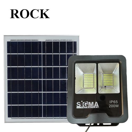 פנס הצפה סולארי ROCK D.L 300W LED SMD שחור