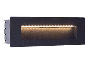 שבילון תה"ט תאורת חומה רפפה 3000K 6W LED IG-67 שחור RECK