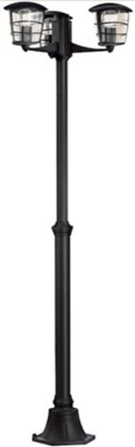 פנס גינה עמוד 3 מנורות IG-15 שחור
