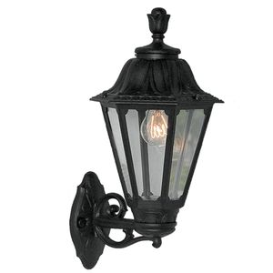 פנס גינה E27 קיר RUT-M שחור fumagalli