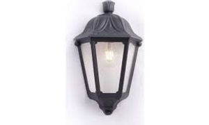 פנס גינה E27 קיר LESSE-S שחור fumagalli