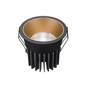 שקוע לד עגול שחור+זהב LEDON VENICE 7.5cm CCT 12W COB