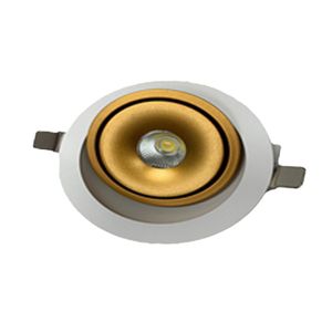 שקוע לד עגול מתכוונן לבן+זהב LEDON FLIPPER 10cm CCT 10W COB