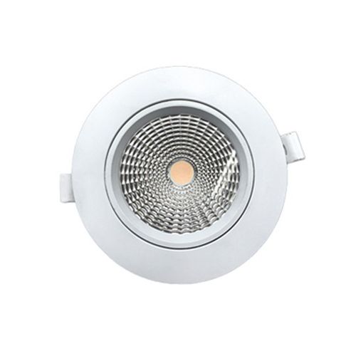 שקוע לד עגול COB מתכוונן fine CCT 9cm 10W (מסגרת לבנה)