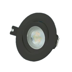 שקוע לד עגול NAPOLI מתכוונן LEDON 9cm CCT 8W COB (מסגרת שחורה)