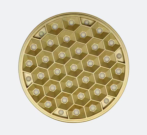 שקוע אונברסלי 20W MAGIC עגול 12cm D.L (מסגרת זהב)