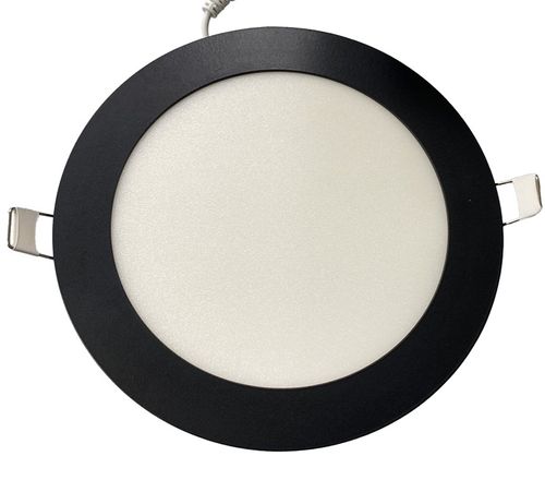 שקוע פאנל  14W LED עגול (מסגרת שחורה) LEDON 17cm D.L
