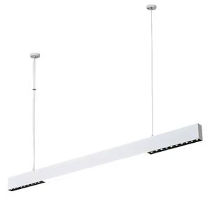 ג"ת לינארי חלבי+עדשות 40W צמוד תקרה/תליה CCT לבן LS-E002-40W-DIP