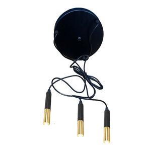 נברשת GU10 (דגם - CH-1109 *3) זהב שחור SIGMA