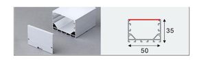 פרופיל חיצוני (AP-50-50-35) לבן SIGMA (3 מטר)