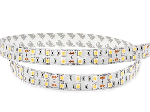 פס לד 25M) D.L 24V 12MM 2LINE 240LED 22W)