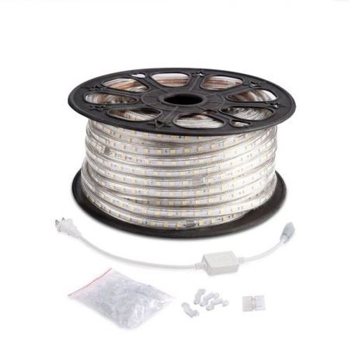 פס לד מוגן 230V 120LED 6W כחול (100M)