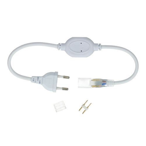 כבל חשמל לפסי לד 3 שורות 10MM) 180LED)  + פינים