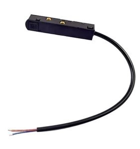 מחבר הזנה לפס צבירה מגנטי שקוע/חיצוני שחור LS-MZ321