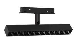 ספוט עדשות מתכוונן 24W שחור CCT לפס צבירה מגנטי LS-AN079-24W-TUYA