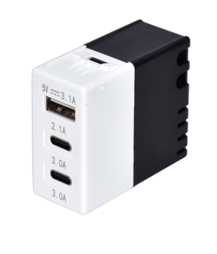 שקע TYPE C + USB כפול ת.גיווס SOGO 3.1A