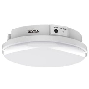 ג"ת חירום מוגן 15W LED עגול 17cm SIGMA D.L