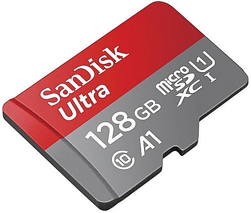 כרטיס זכרון SanDisk Ultra Micro SDXC UHS-I - דגם SDSQUNR-128G - נפח 128GB