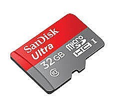 כרטיס זכרון SanDisk Ultra Micro SDXC UHS-I - דגם SDSQUNR-032G - נפח 32GB