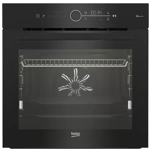 תנור בנוי פירוליטי 72 ליטר דגם BBIM13401XPSWE בקו Beko זכוכית שחורה