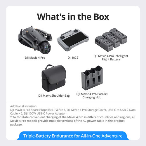 רחפן DJI Mavic 4 Pro Fly More Combo
