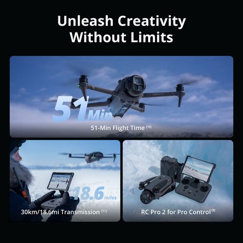 רחפן DJI Mavic 4 Pro 512GB Creator Combo