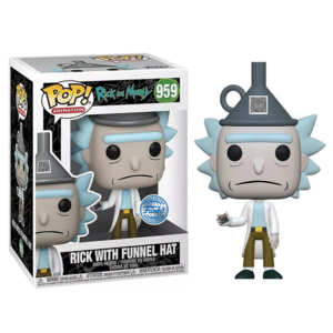 בובת פופ ריק עם כובע משפך מהדורה מיוחדת | Funko Pop! Rick With Funnel hat 959 Special Edition