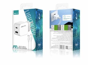 מטען מהיר 25W כולל כבל לייטנינג