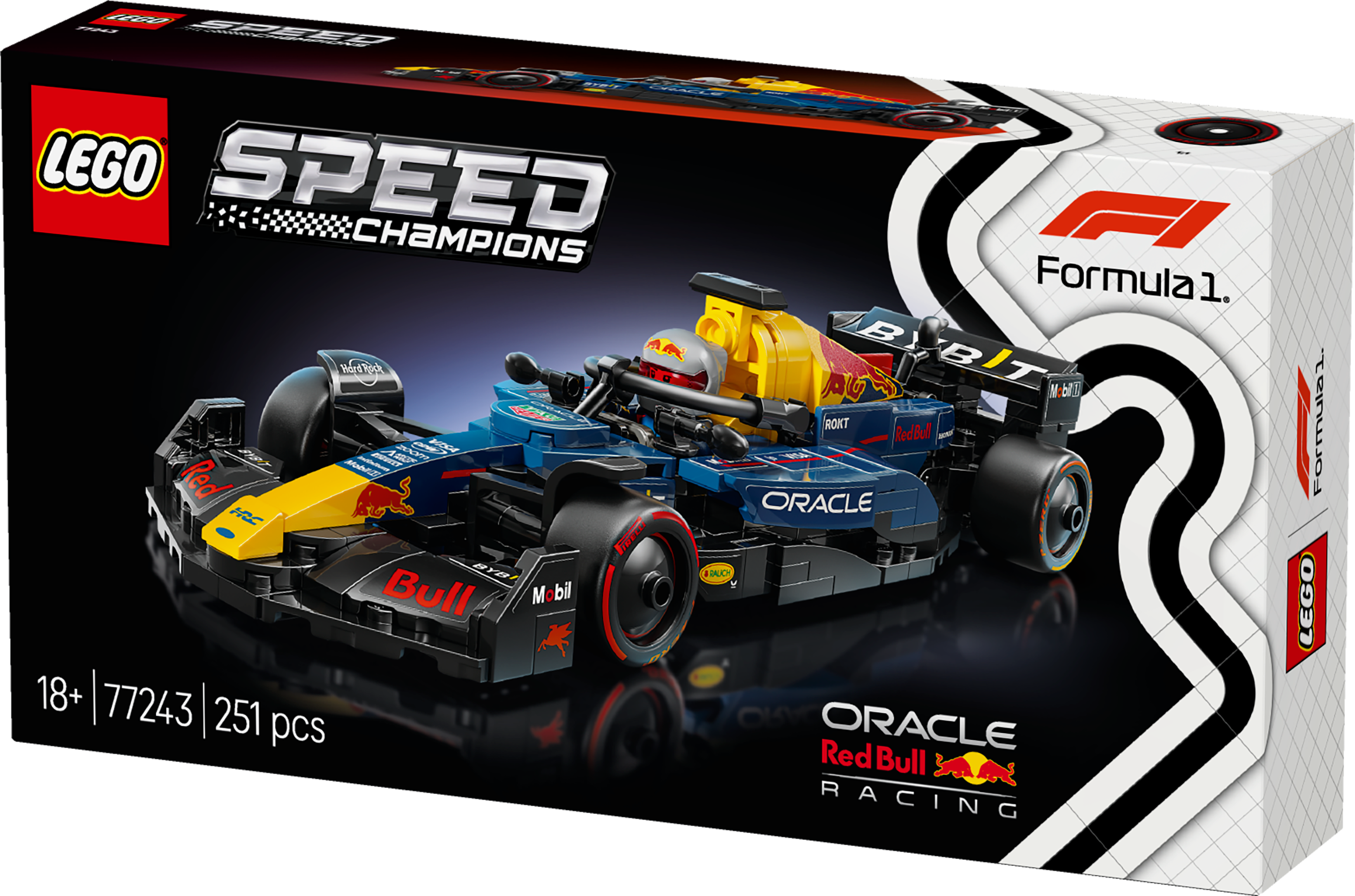 משחק לגו מכונית מרוץ Oracle Red Bull Racing RB20 F1 לגילאי 18+