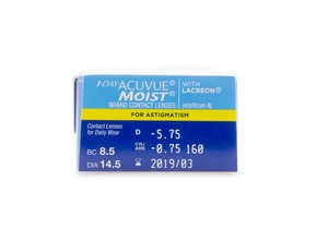 One Day Acuvue Moist For Astigmatism 30pck עדשות יומיות Johnson & Johnson