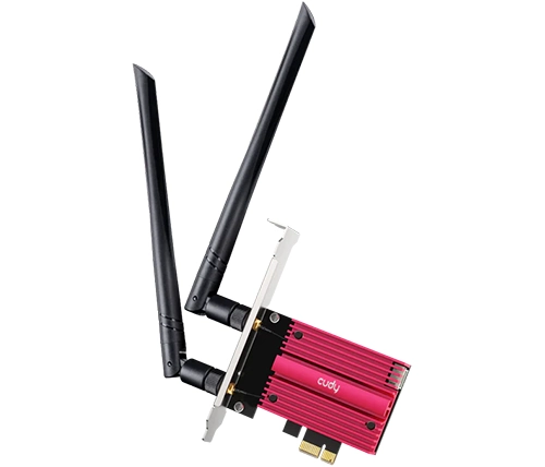 כרטיס רשת CUDY WE9300 PCIE WIFI7 BT5.4 6GHz UP TO 5760 Mbps קודי