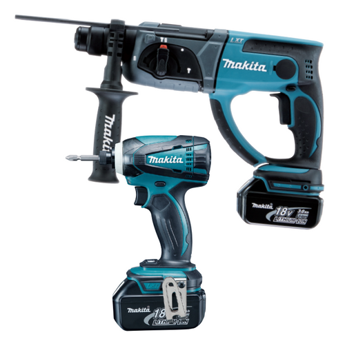סט מברגת אימפקט ופטישון MAKITA DLX2166TX1 | עוצמה כפולה | הכל בו לתעשיה