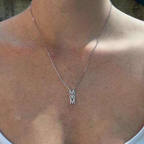 שרשרת כסף לאישה דגם עין MOM