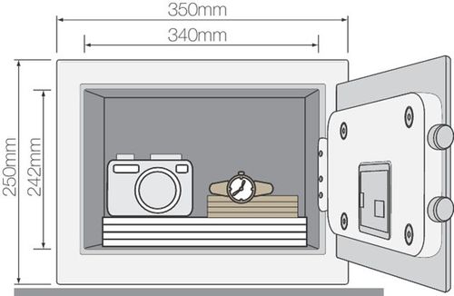כספת משרדית 10.4 YALE קג 390X350X360