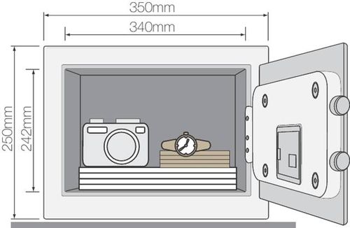 כספת משרדית 10.4 YALE קג 390X350X360