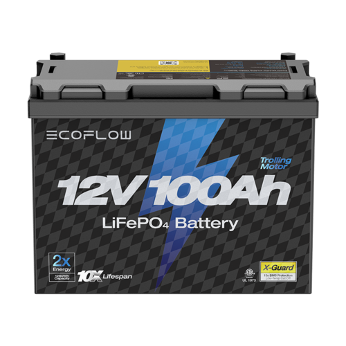 מצבר ליתיום נטען לקרוואן ECOFLOW LIFEPO4 12V 100Ah