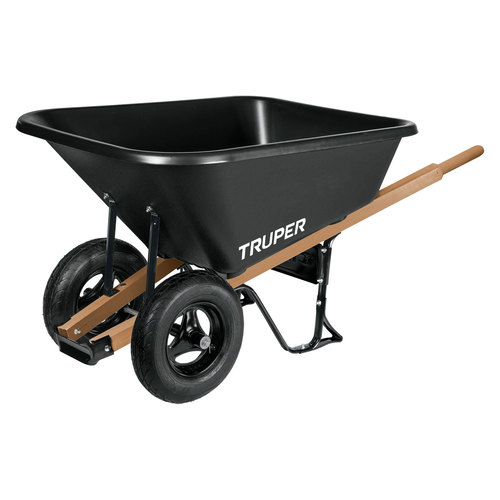 מריצה פלסטיק 175 ליטר 2 גלגלים קדמיים 19810 TRUPER