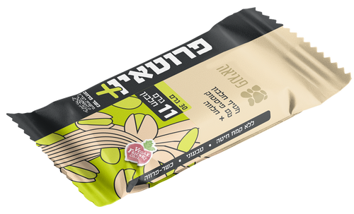 חטיף חלבון פיסטוק וחלווה 11 גרם חלבון 30 גרם - פנגיאה