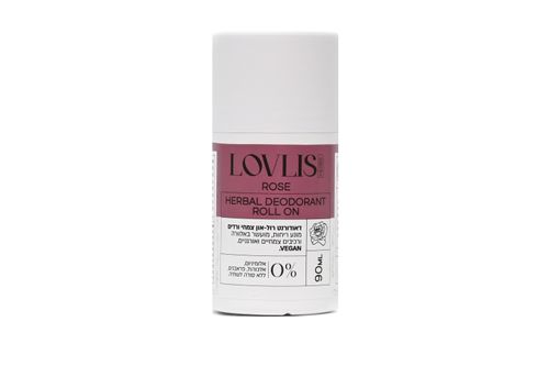 LOVLIS דאודורנט רול צמחי ורד