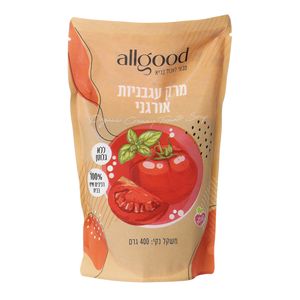 מרק עגבניות קרמי אורגני 400 גרם - allgood