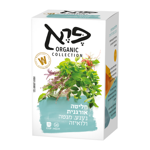 חליטה אורגנית נענע מנטה ולואיזה 20 שקיקים - פרא