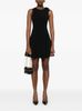 Lightweight crepe dress with floral detailing