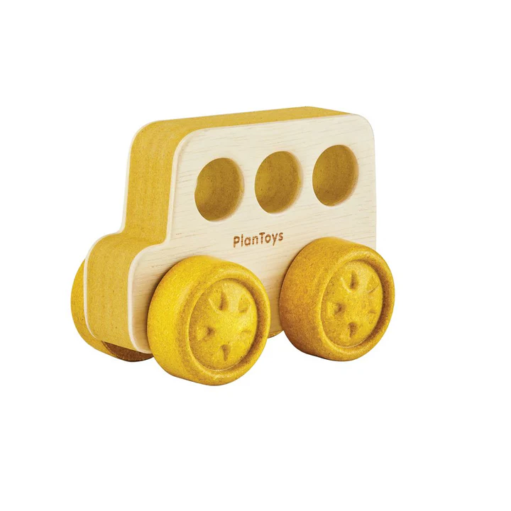 אוטובוס צהוב לתינוקות - Plan Toys