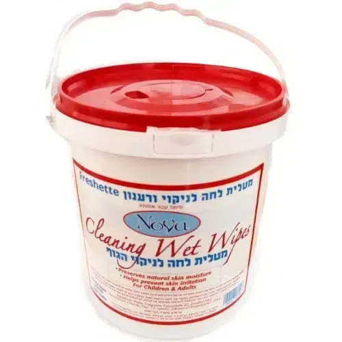 דלי מטליות לחות לניקוי הגוף