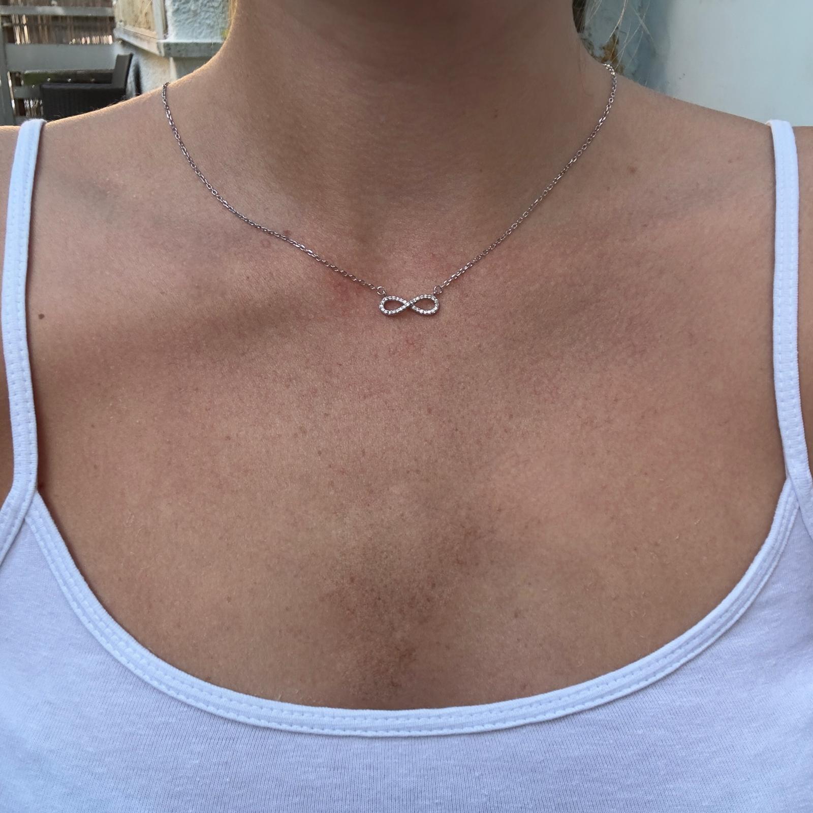 שרשרת כסף לאישה דגם אינפיניטי קטן