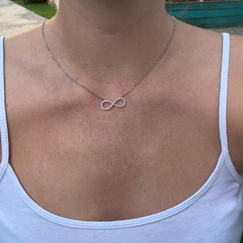 שרשרת כסף לאישה דגם אינפיניטי גדול