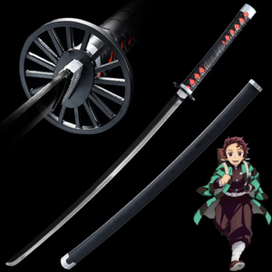 חרב קטאנה שחור Demon Slayer KAMADO TANJIRO