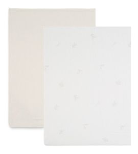 זוג סדינים למיטת תינוק ומעבר 100% כותנה ג